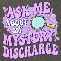 Ask Me About My Sarcastic Mystery Discharge Cotton Canvas Backpack