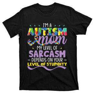 Autism Mom Awareness funny support month T-Shirt