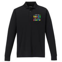 Autistic Mom Autistic Dad Autism Awareness Month Performance Long Sleeve Polo