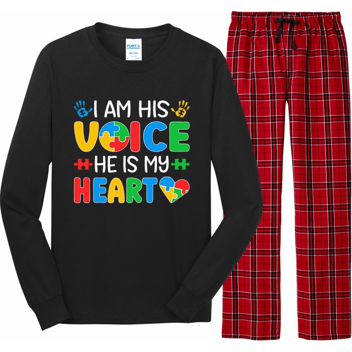 Autistic Mom Autistic Dad Autism Awareness Month Long Sleeve Pajama Set