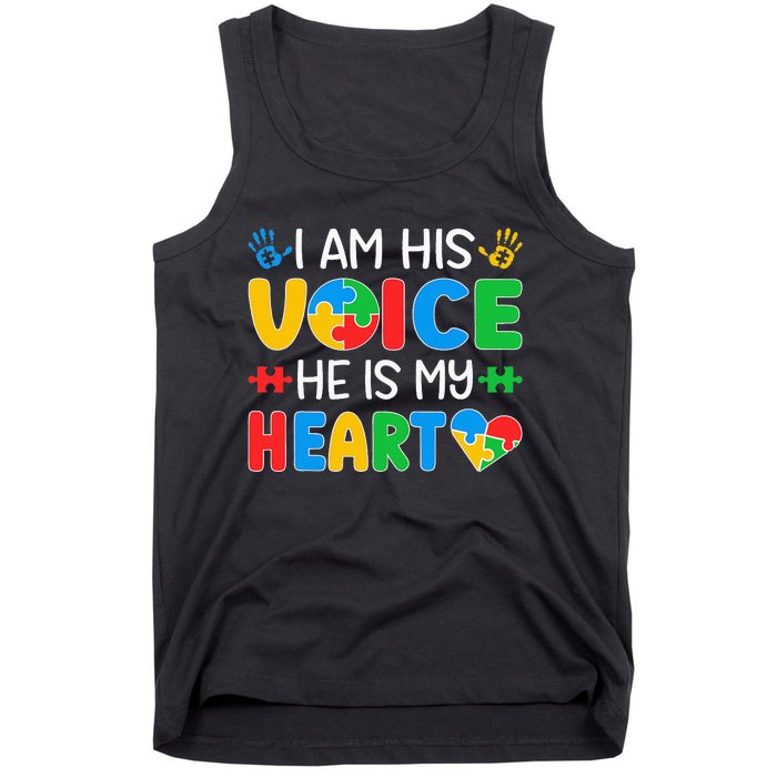 Autistic Mom Autistic Dad Autism Awareness Month Tank Top