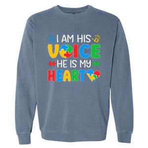 Autistic Mom Autistic Dad Autism Awareness Month Garment-Dyed Sweatshirt