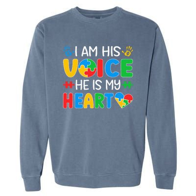 Autistic Mom Autistic Dad Autism Awareness Month Garment-Dyed Sweatshirt