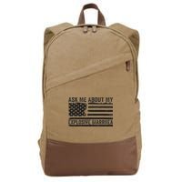 Ask Me About My Explosive Diarrhea Cotton Canvas Backpack