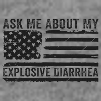 Ask Me About My Explosive Diarrhea 7-Panel Snapback Hat
