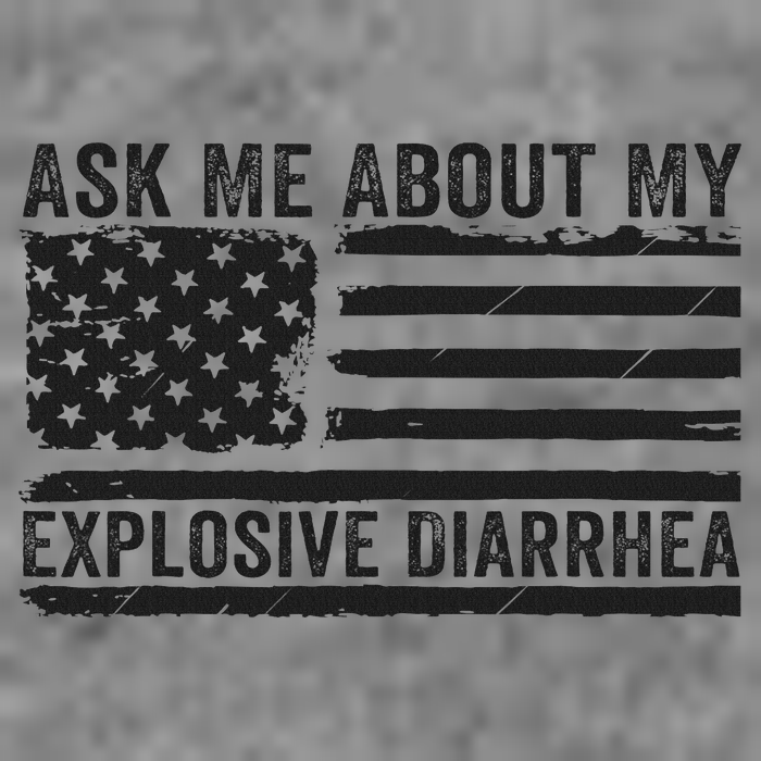 Ask Me About My Explosive Diarrhea 7-Panel Snapback Hat