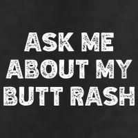 Ask Me About My Butt Rash Embarrassing Bachelor Party Large Microfiber Waffle Golf Towel