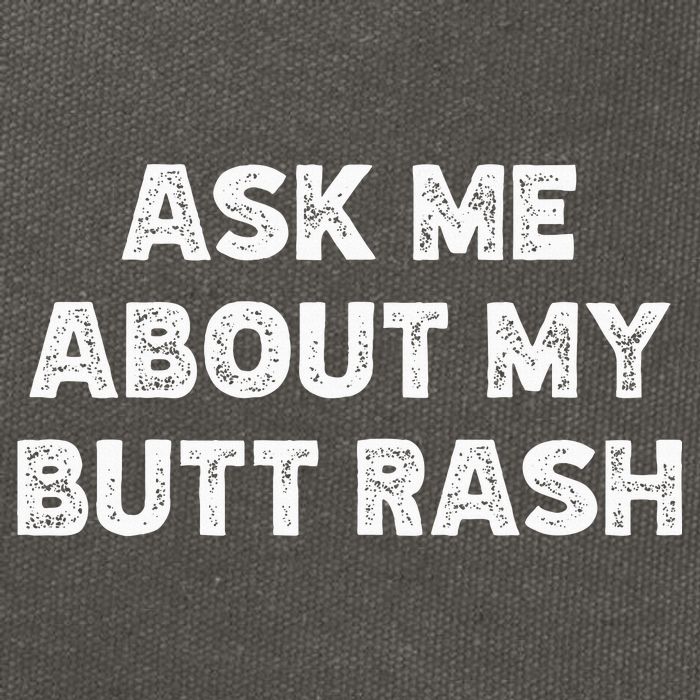 Ask Me About My Butt Rash Embarrassing Bachelor Party Cotton Canvas Backpack