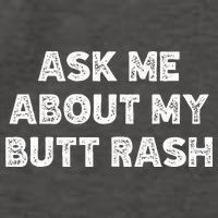Ask Me About My Butt Rash Embarrassing Bachelor Party Vector Backpack