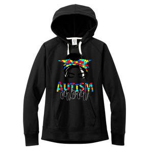 Autism Mom Autism Awareness Autism Mother Support Meaningful Gift Women's Fleece Hoodie