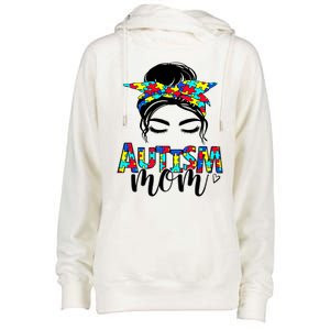 Autism Mom Autism Awareness Autism Mother Support Meaningful Gift Womens Funnel Neck Pullover Hood