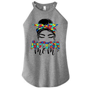 Autism Mom Autism Awareness Autism Mother Support Meaningful Gift Women's Perfect Tri Rocker Tank