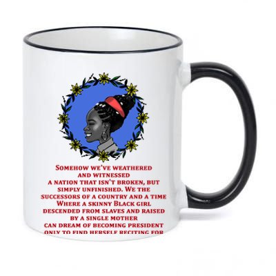 Amanda Gorman Poem 11oz Black Color Changing Mug