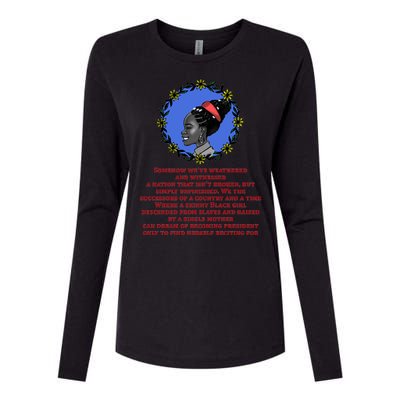 Amanda Gorman Poem Womens Cotton Relaxed Long Sleeve T-Shirt