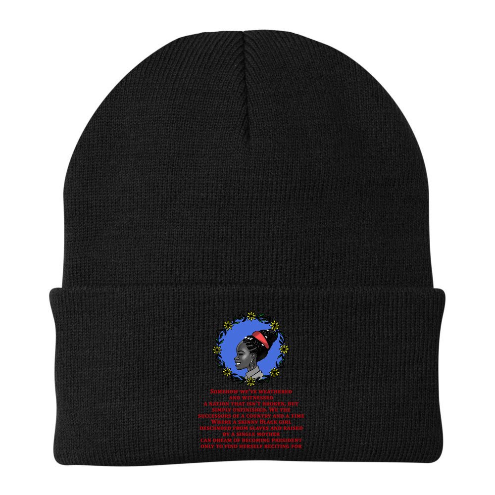 Amanda Gorman Poem Beanie