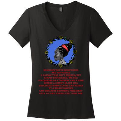 Amanda Gorman Poem Women's V-Neck T-Shirt