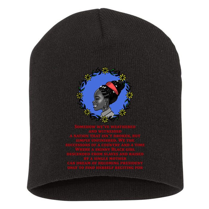 Amanda Gorman Poem Short Acrylic Beanie