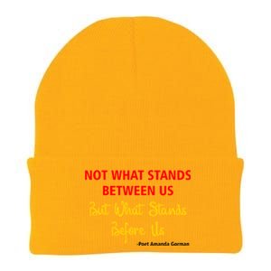 Amanda Gorman Poet What Stands Before Us Knit Cap Winter Beanie