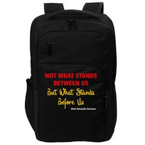 Amanda Gorman Poet What Stands Before Us Impact Tech Backpack