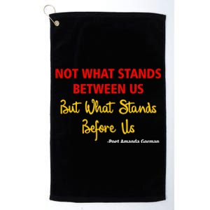 Amanda Gorman Poet What Stands Before Us Platinum Collection Golf Towel