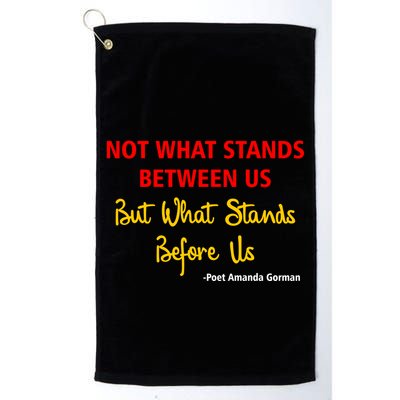 Amanda Gorman Poet What Stands Before Us Golf Towel