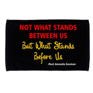 Amanda Gorman Poet What Stands Before Us Microfiber Hand Towel