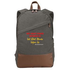 Amanda Gorman Poet What Stands Before Us Cotton Canvas Backpack