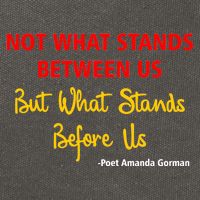 Amanda Gorman Poet What Stands Before Us Cotton Canvas Backpack
