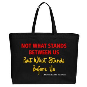 Amanda Gorman Poet What Stands Before Us Cotton Canvas Jumbo Tote