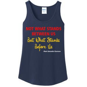 Amanda Gorman Poet What Stands Before Us Ladies Essential Tank