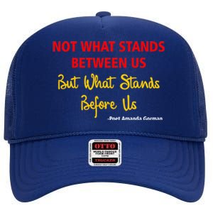 Amanda Gorman Poet What Stands Before Us High Crown Mesh Back Trucker Hat