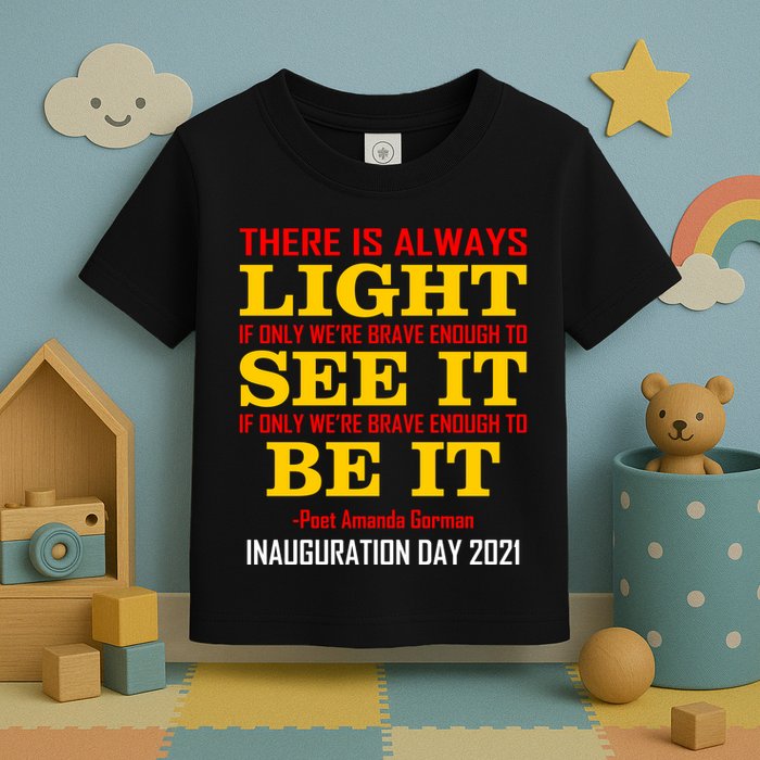Amanda Gorman There Is Always Light Be It Inauguration Day 2021 Toddler T-Shirt