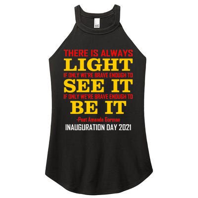 Amanda Gorman There Is Always Light Be It Inauguration Day 2021 Women's Perfect Tri Rocker Tank