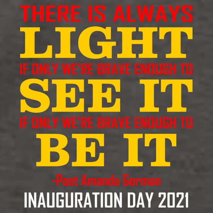 Amanda Gorman There Is Always Light Be It Inauguration Day 2021 Vector Backpack