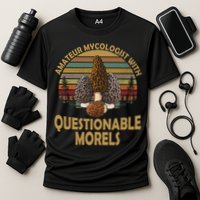 Amateur Mycologist With Questionable Morels Cooling Performance Crew T-Shirt