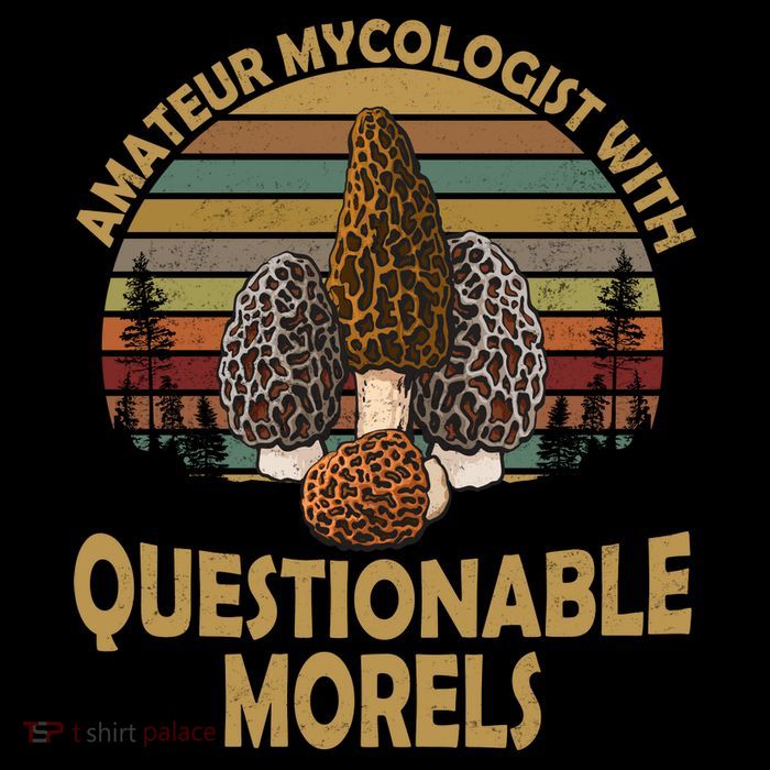 Amateur Mycologist With Questionable Morels Button