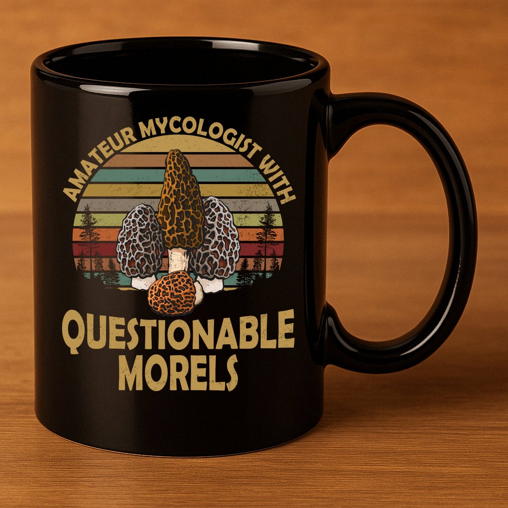 Amateur Mycologist With Questionable Morels 11oz C Handle Ceramic Mug