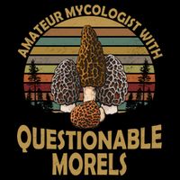 Amateur Mycologist With Questionable Morels Drawstring Bag