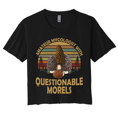 Amateur Mycologist With Questionable Morels Crop Top