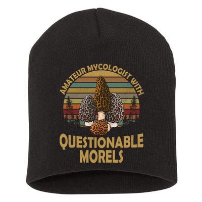 Amateur Mycologist With Questionable Morels Short Acrylic Beanie