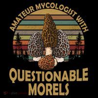 Amateur Mycologist With Questionable Morels Short Acrylic Beanie