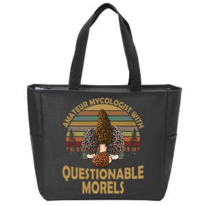 Amateur Mycologist With Questionable Morels Zip Tote Bag