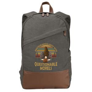 Amateur Mycologist With Questionable Morels Cotton Canvas Backpack