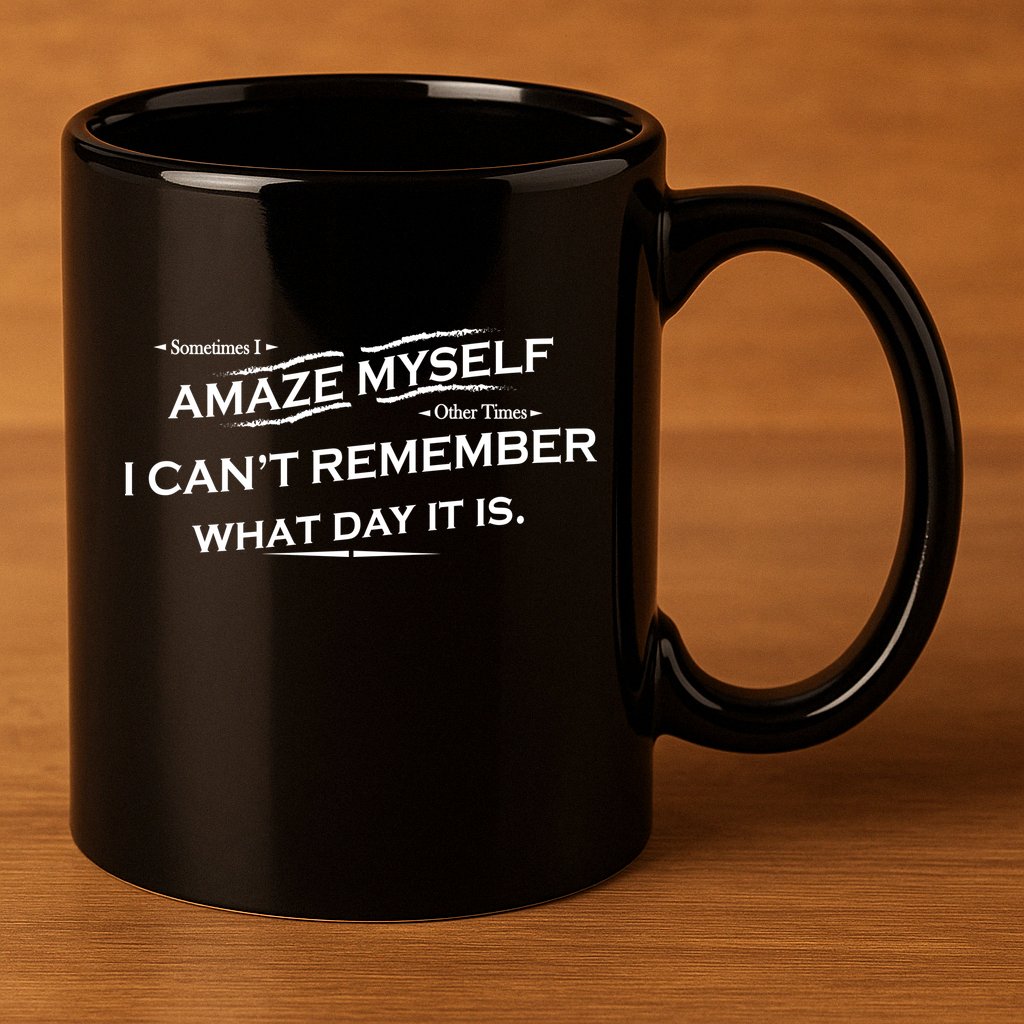 Amaze Myself 11oz C Handle Ceramic Mug