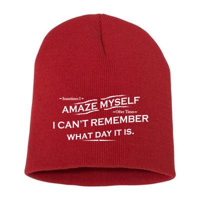 Amaze Myself Short Acrylic Beanie