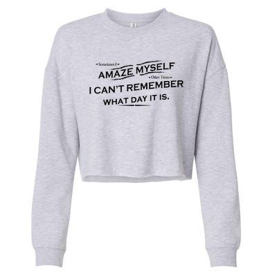 Amaze Myself Cropped Pullover Crew