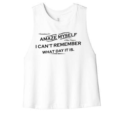 Amaze Myself Women's Racerback Cropped Tank