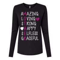 Amazing Loving Strong Happy Mother Womens Cotton Relaxed Long Sleeve T-Shirt