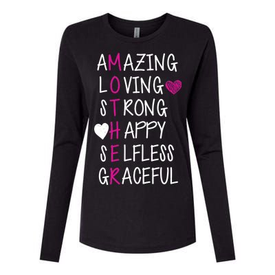 Amazing Loving Strong Happy Mother Womens Cotton Relaxed Long Sleeve T-Shirt