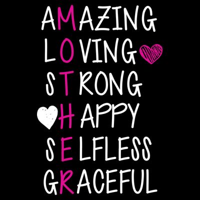 Amazing Loving Strong Happy Mother T-Shirt